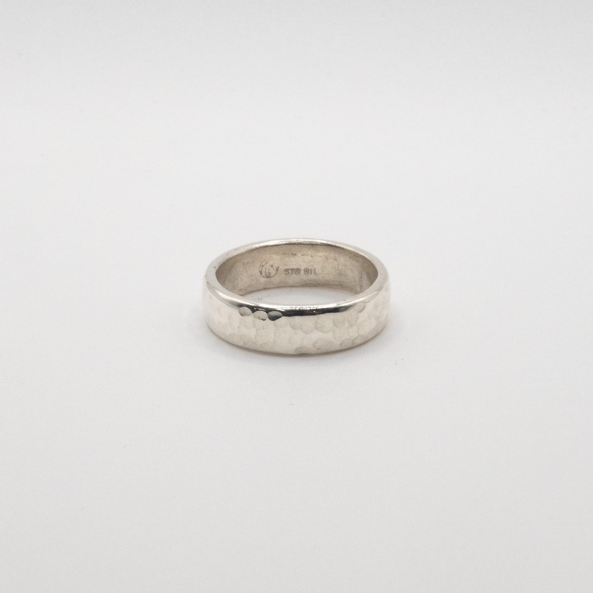 Sterling Silver Beaten Band Ring