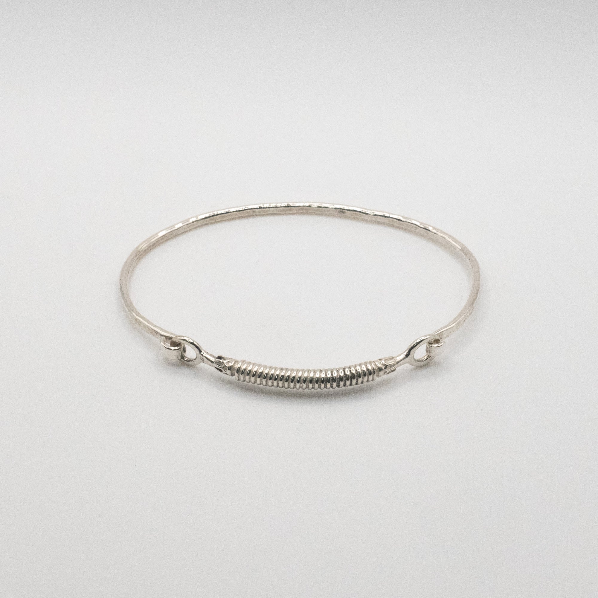 Sterling Silver Rope Tie Bangle