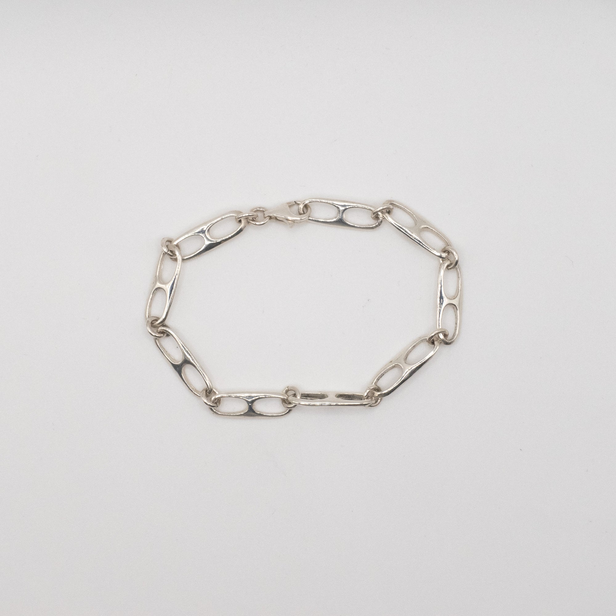 Sterling Silver Duo Link Bracelet