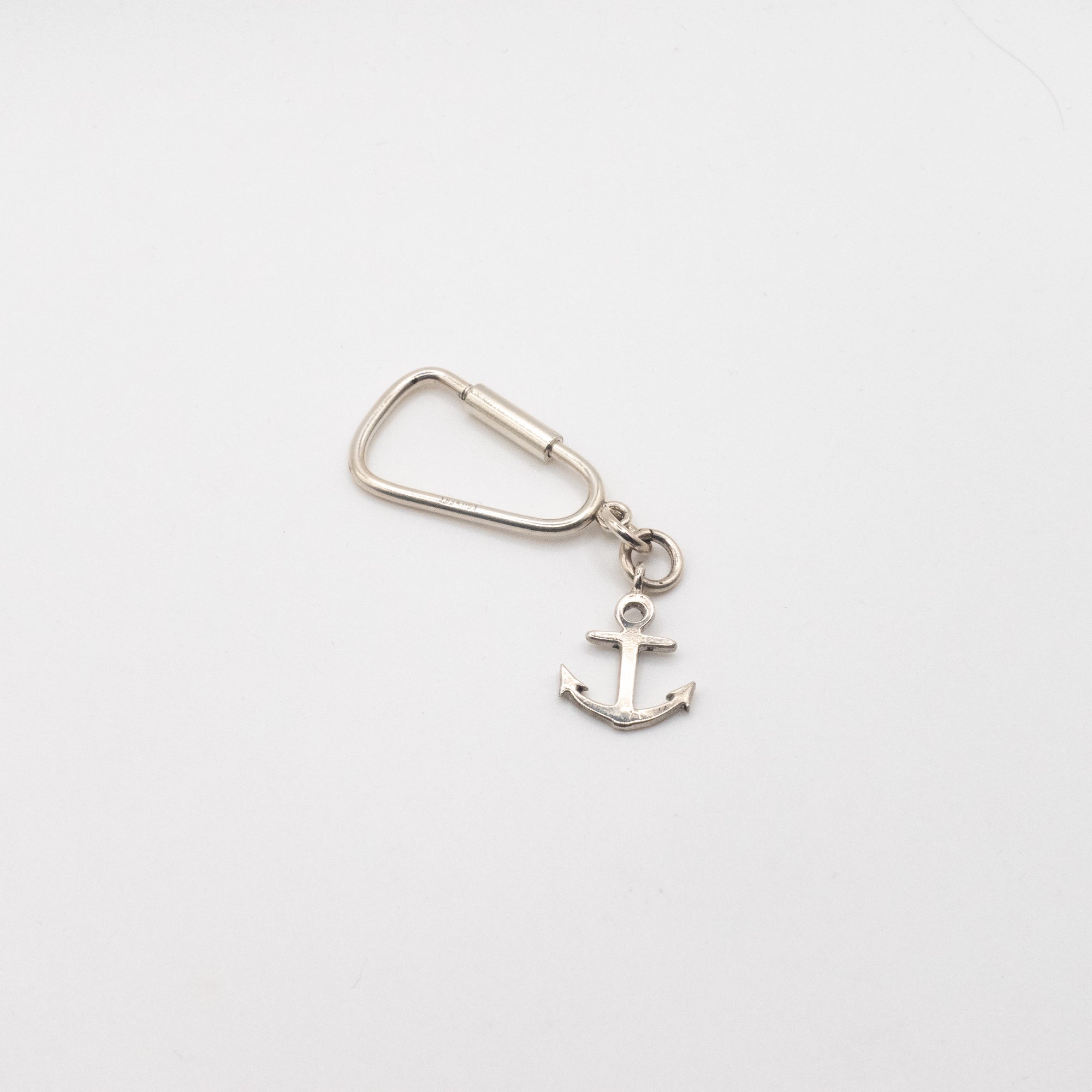 Sterling Silver Anchor Keychain Charm
